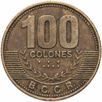 Купить Коста-Рика 100 колонов (colones) 2006-2007, случайная дата