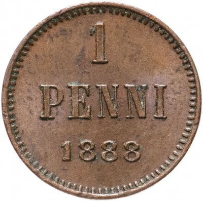 купить 1 пенни (penni) 1888, монета для Финляндии