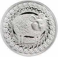 Купить Беларусь 1 рубль 2009 Proof "Знаки Зодиака - Овен"