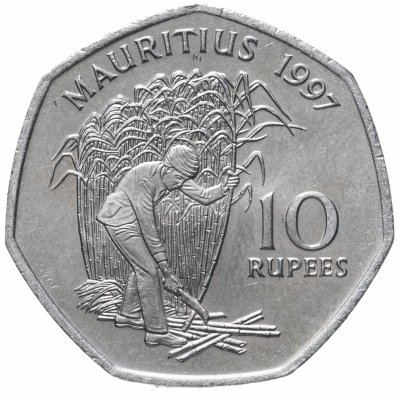 купить Маврикий 10 рупий 1997
