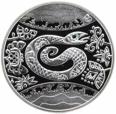 купить Украина 5 гривен 2013 Proof "Восточный календарь - Год Змеи"