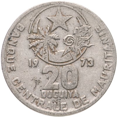 купить Мавритания 20 угий (ouguiya) 1973