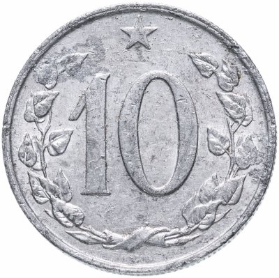 купить Чехословакия 10 геллеров (haleru) 1961-1971, случайная дата