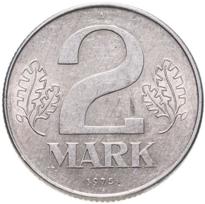 купить Германия (ГДР) 2 марки 1975 надпись "MARK"