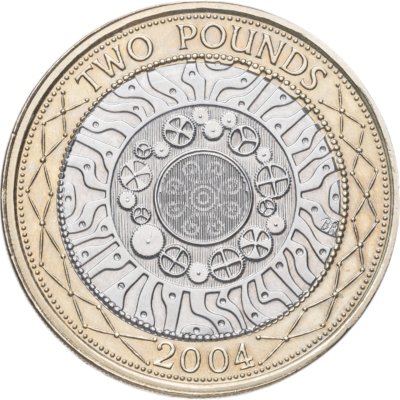 купить Великобритания 2 фунта (pounds) 2004