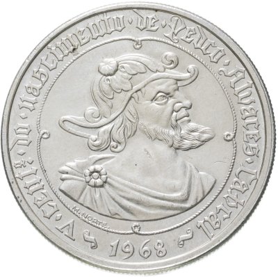 купить Португалия 50 эскудо (escudos) 1968 500 лет со дня рождения Педру Алвариша Кабрала