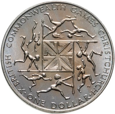 купить Новая Зеландия 1 доллар (dollar) 1974 "X Британские Игры Содружества"