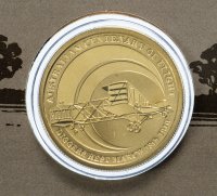 Купить Австралия 1 доллар 2010 "100 лет управляемому полету" (в конверте с маркой)