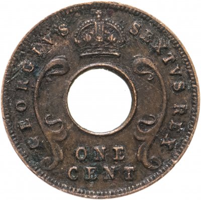 купить Британская Восточная Африка 1 цент (cents) 1950