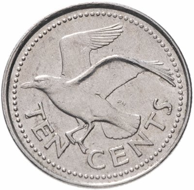 купить Барбадос 10 центов (cents) 1973-2005