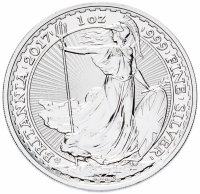 Купить Великобритания 2 фунта (pounds) 2017 "Стоящая Британия"
