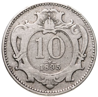 купить Австрия 10 геллеров (heller) 1895