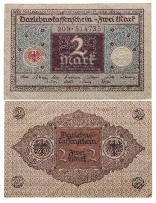 купить Германия 2 марки 1920
