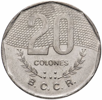 купить Коста-Рика 20 колонов (colones) 1983-1994, случайная дата