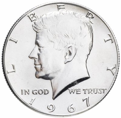купить США 50 центов (1/2 доллара, half dollar) 1967