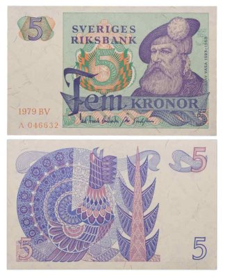купить Швеция 5 крон 1979 года (Pick 51d)