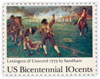 купить США 10 центов 1975 "Сражения при Лексингтоне и Конкорде"