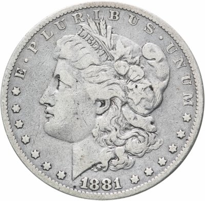 купить США 1 доллар (dollar) 1881 Доллар Моргана Без отметки монетного двора