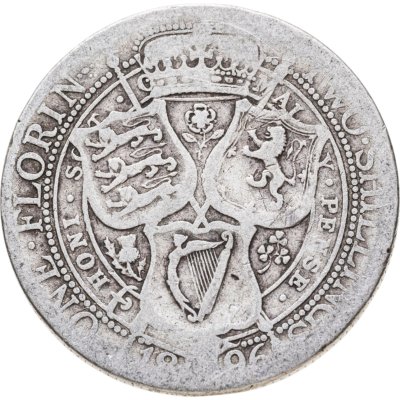 купить Великобритания 2 шиллинга (флорин, shillings) 1896