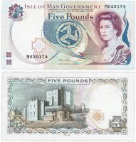 купить Остров Мэн 5 фунтов 2015 (Pick 48a)