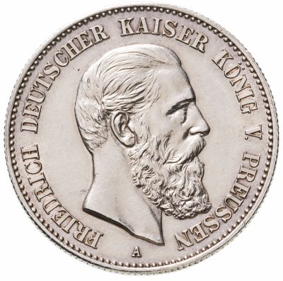 купить Германия (Империя) 2 марки (mark) 1888 Фридрих III