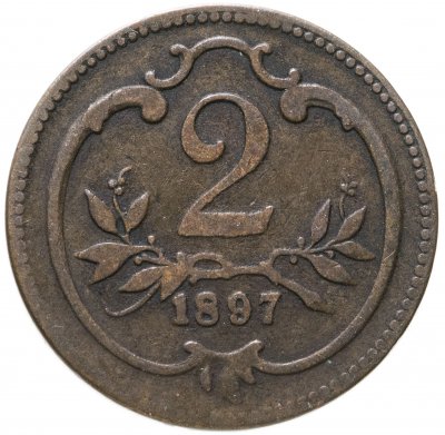 купить Австрия 2 геллера (heller) 1897