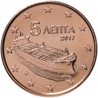 купить Греция 5 центов (cents) 2017