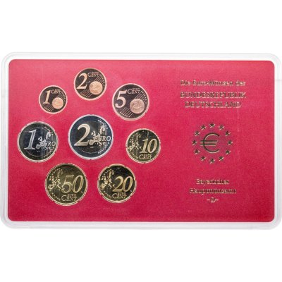 купить Германия, набор евро из 8-ми монет 2003, монетный двор D, в официальном пластике