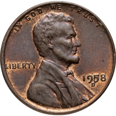 купить США 1 цент 1958 D