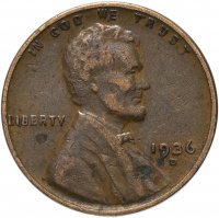 купить США 1 цент (cent) 1936 D