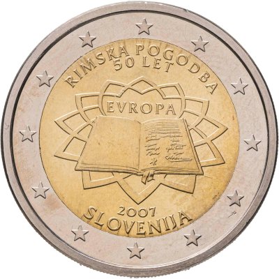 купить Словения 2 евро (euro) 2007 "50-летие Римскому договору"