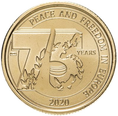 купить Бельгия 2 1/2 евро 2020 75 лет Мира и Свободы
