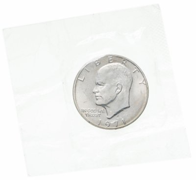 купить США 1 доллар (dollar) 1971-1977 "Эйзенхауэр" в запайке, случайный год