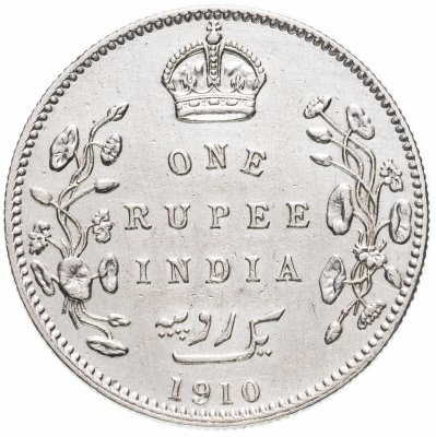 купить Индия (Британская) 1 рупия (rupee) 1910