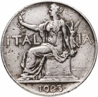 Купить Италия 1 лира (lira) 1923