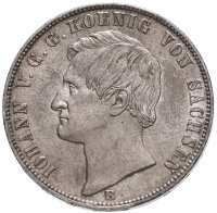 Купить Германия, Саксония-Альбертин 1 талер 1868 Иоганн