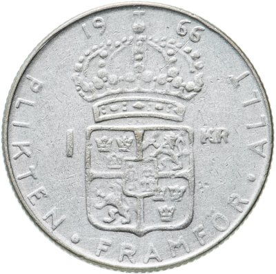 купить Швеция 1 крона (krona) 1966