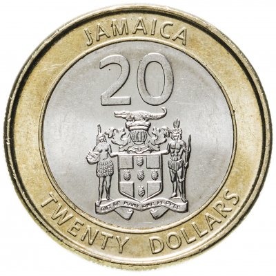 купить Ямайка 20 долларов (dollars) 2008-2018 магнетик, случайная дата