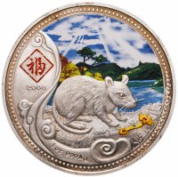 купить Остров Ниуэ 1 доллар 2008 "Год крысы"