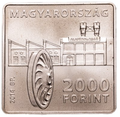 купить Монета Венгрия 2000 форинтов 2014 Абрахам Ганц