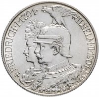 Купить Германская Империя, Пруссия 2 марки 1901 "200 лет Пруссии"