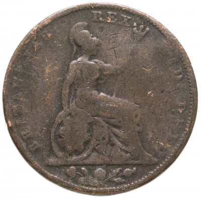 купить Великобритания 1 фартинг (farthing) 1834