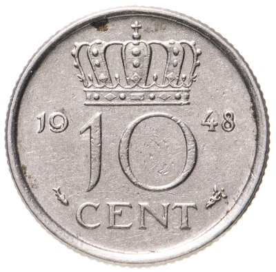купить Нидерланды 10 центов (cents) 1948