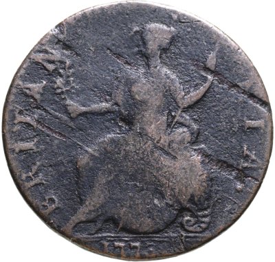 купить Великобритания 1 фартинг 1773