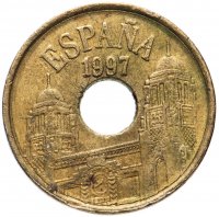 купить Испания 25 песет (pesetas, ptas) 1997 "Мелилья"