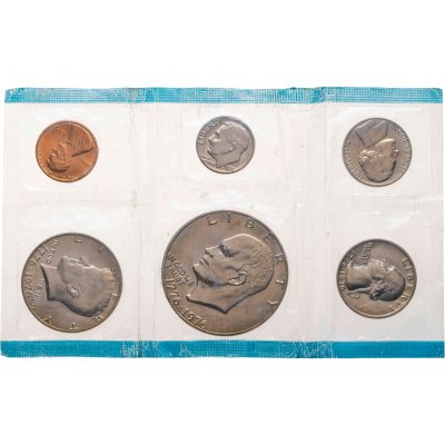 купить США, годовой набор из 6 монет 1976 памятного выпуска в честь 250-летия Независимости