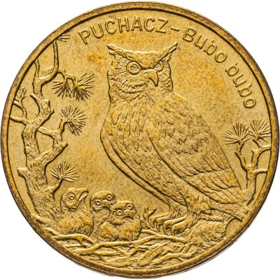 купить Польша 2 злотых (zlote) 2005 Всемирная природа - Филин