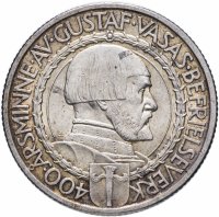 Купить Швеция 2 кроны 1921 "400 лет Войне за Независимость"