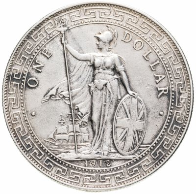 купить Гонконг 1 британский торговый доллар 1912