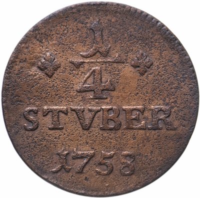 купить Германия, княжество Вид-Рункель 1\4 штубера 1758